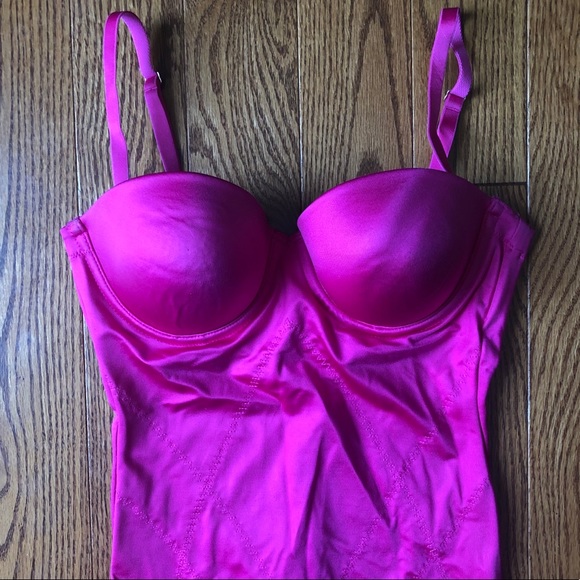 Victoria Secret Pink Bustier Corset Slip 34C - Picture 2 of 6